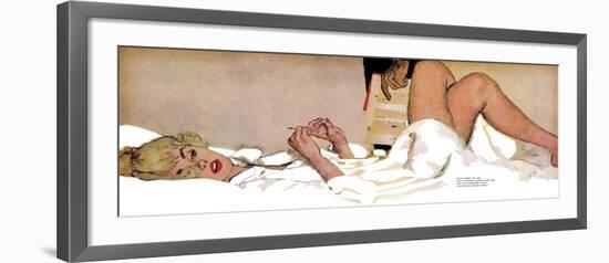 Organizational Wife  - Saturday Evening Post "Leading Ladies", September 24, 1960 pg.22-Coby Whitmore-Framed Giclee Print