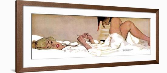 Organizational Wife  - Saturday Evening Post "Leading Ladies", September 24, 1960 pg.22-Coby Whitmore-Framed Giclee Print