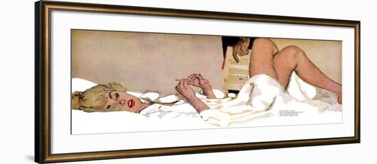 Organizational Wife  - Saturday Evening Post "Leading Ladies", September 24, 1960 pg.22-Coby Whitmore-Framed Giclee Print