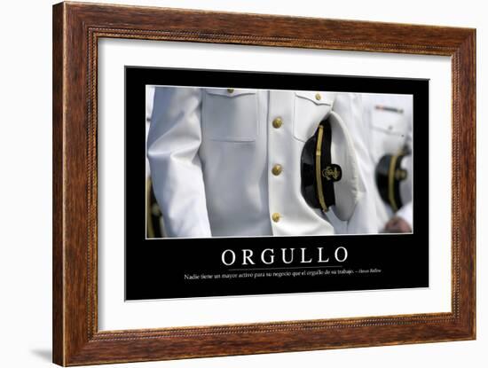 Orgullo. Cita Inspiradora Y Póster Motivacional-null-Framed Photographic Print