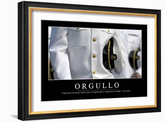 Orgullo. Cita Inspiradora Y Póster Motivacional-null-Framed Photographic Print