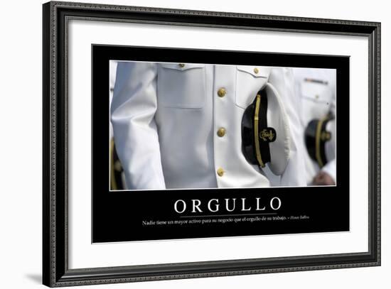 Orgullo. Cita Inspiradora Y Póster Motivacional-null-Framed Photographic Print