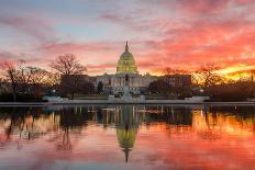 The Capitol with Colorful Tulips Foreground in Spring - Washington Dc, United States of America-Orhan-Photographic Print