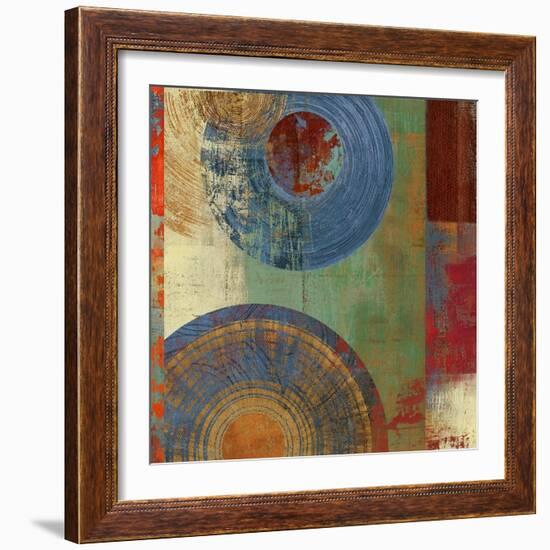 Oribis Blue on Green-Anna Polanski-Framed Art Print