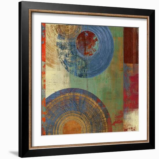 Oribis Blue on Green-Anna Polanski-Framed Art Print