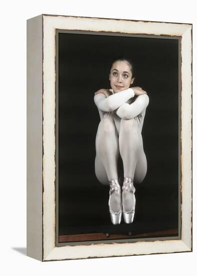 Oriella Dorella Dressed as a Ballet Dancer-Angelo Cozzi-Framed Premier Image Canvas