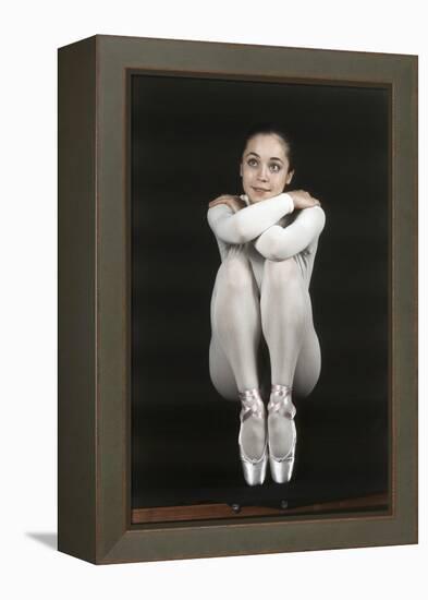 Oriella Dorella Dressed as a Ballet Dancer-Angelo Cozzi-Framed Premier Image Canvas