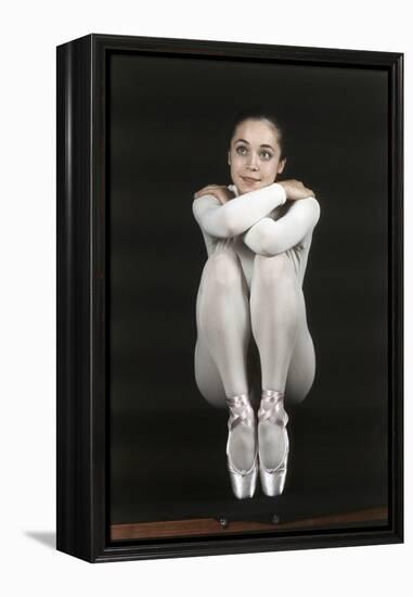 Oriella Dorella Dressed as a Ballet Dancer-Angelo Cozzi-Framed Premier Image Canvas