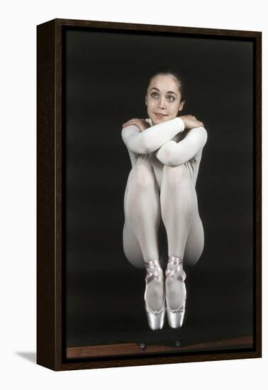 Oriella Dorella Dressed as a Ballet Dancer-Angelo Cozzi-Framed Premier Image Canvas