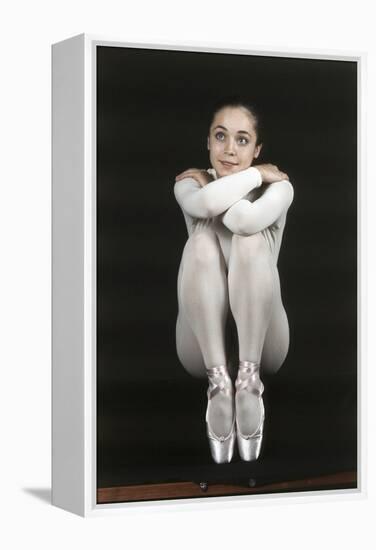 Oriella Dorella Dressed as a Ballet Dancer-Angelo Cozzi-Framed Premier Image Canvas