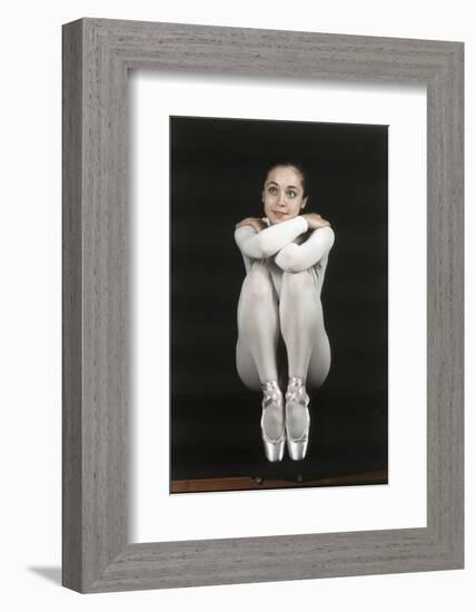 Oriella Dorella Dressed as a Ballet Dancer-Angelo Cozzi-Framed Photographic Print