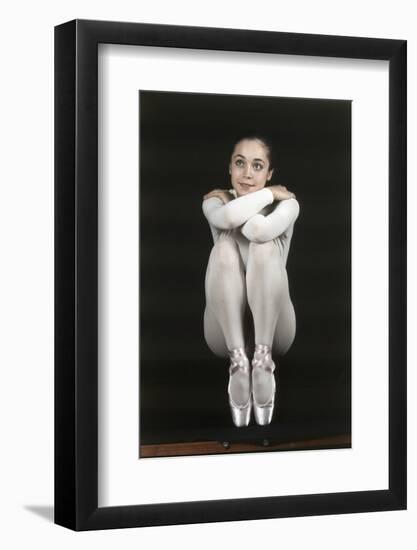 Oriella Dorella Dressed as a Ballet Dancer-Angelo Cozzi-Framed Photographic Print