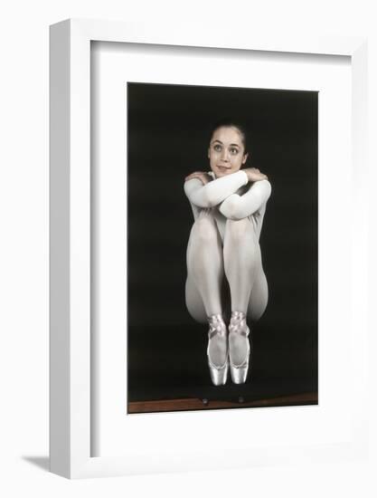 Oriella Dorella Dressed as a Ballet Dancer-Angelo Cozzi-Framed Photographic Print