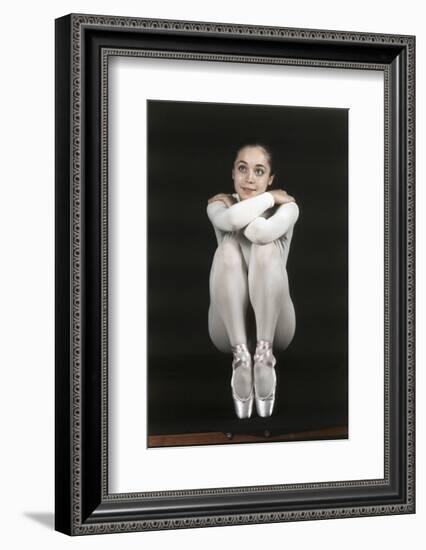 Oriella Dorella Dressed as a Ballet Dancer-Angelo Cozzi-Framed Photographic Print