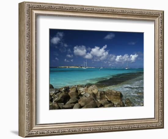 Orient Bay, St. Martin, Caribbean-Greg Johnston-Framed Photographic Print