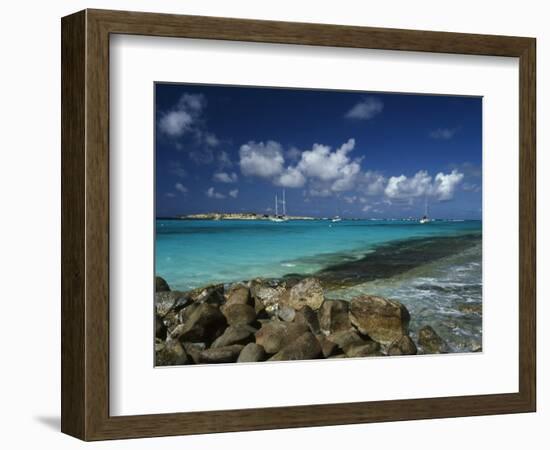 Orient Bay, St. Martin, Caribbean-Greg Johnston-Framed Photographic Print