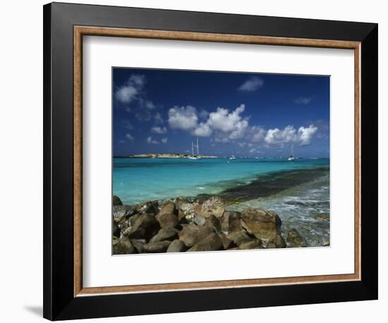 Orient Bay, St. Martin, Caribbean-Greg Johnston-Framed Photographic Print