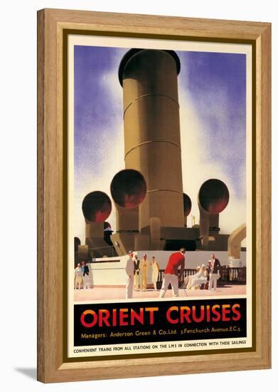 Orient Cruises, 1930 CA-Andrew Johnson-Framed Stretched Canvas