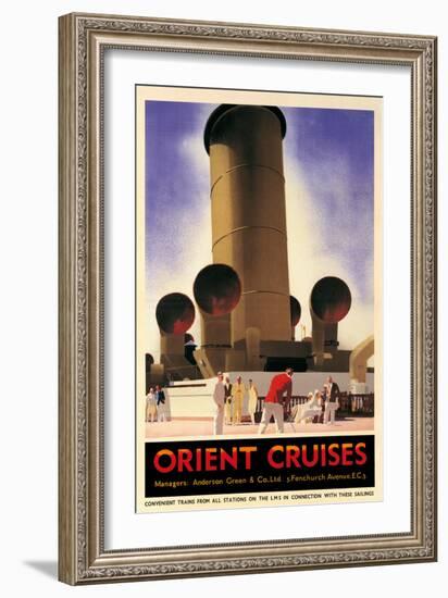 Orient Cruises, 1930 CA-Andrew Johnson-Framed Art Print