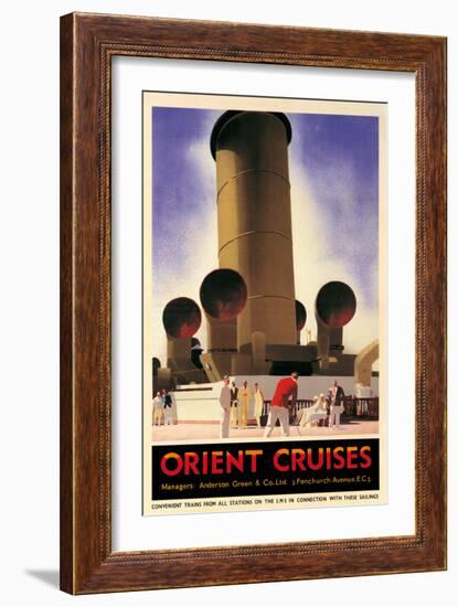 Orient Cruises, 1930 CA-Andrew Johnson-Framed Art Print