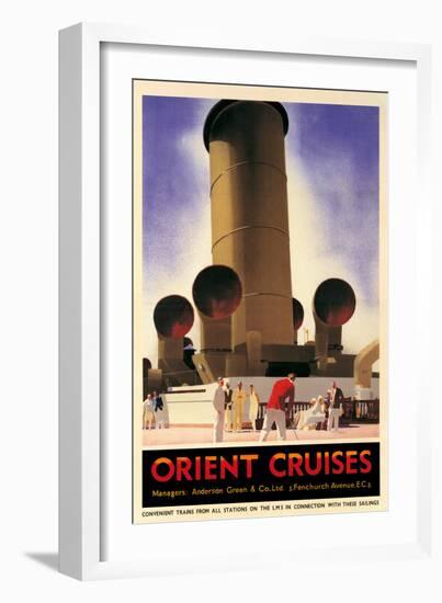 Orient Cruises, 1930 CA-Andrew Johnson-Framed Art Print