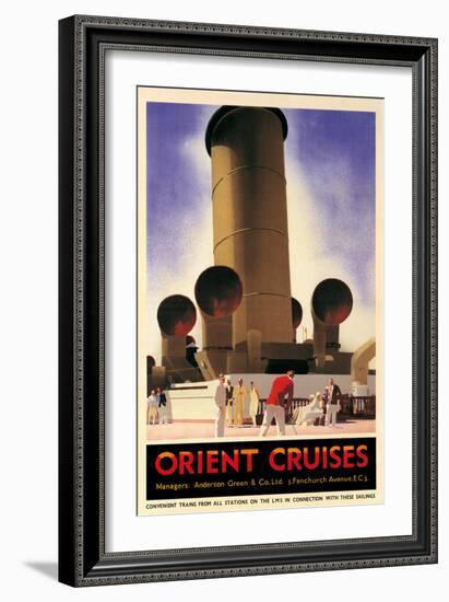 Orient Cruises, 1930 CA-Andrew Johnson-Framed Art Print