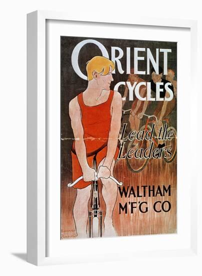 Orient Cycles Ad, c1895-Edward Penfield-Framed Giclee Print