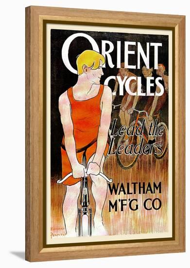 Orient Cycles-Edward Penfield-Framed Stretched Canvas