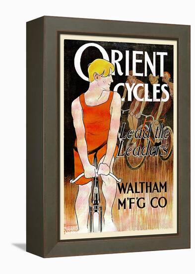 Orient Cycles-Edward Penfield-Framed Stretched Canvas