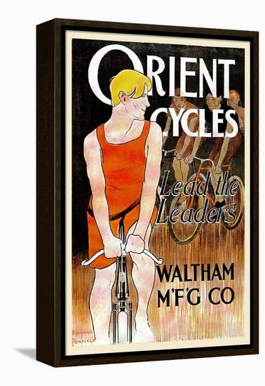 Orient Cycles-Edward Penfield-Framed Stretched Canvas