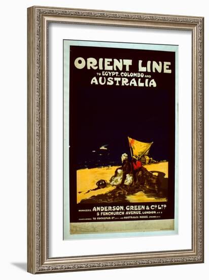 Orient Line Poster, c.1920-English School-Framed Giclee Print