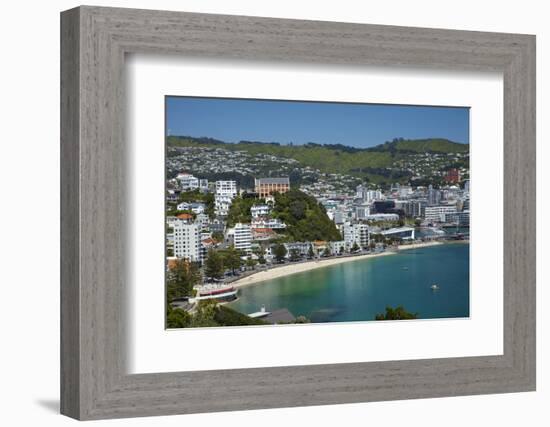 Oriental Bay, Wellington, North Island, New Zealand-David Wall-Framed Photographic Print