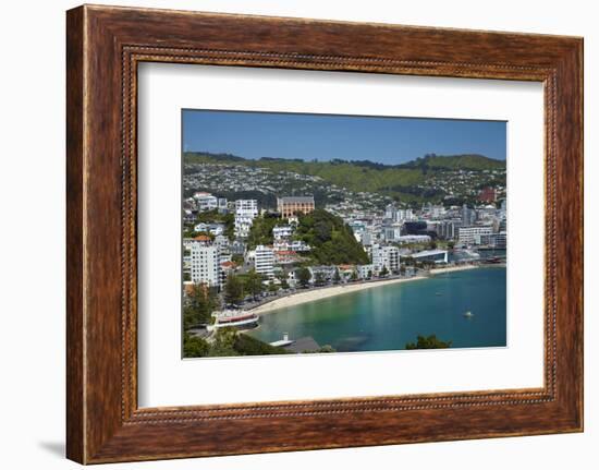 Oriental Bay, Wellington, North Island, New Zealand-David Wall-Framed Photographic Print