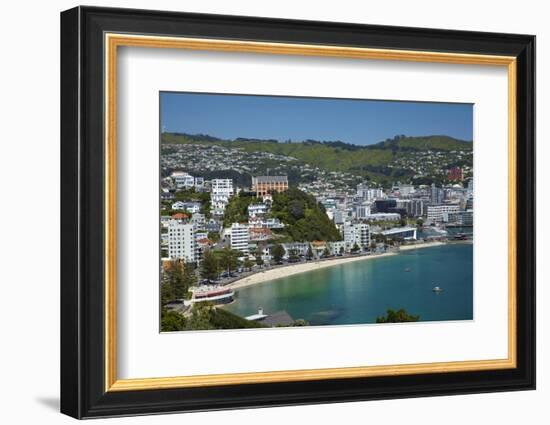 Oriental Bay, Wellington, North Island, New Zealand-David Wall-Framed Photographic Print