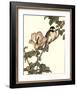 Oriental Bird on Branch I-null-Framed Art Print