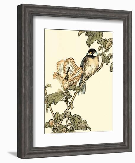 Oriental Bird on Branch I-Vision Studio-Framed Art Print