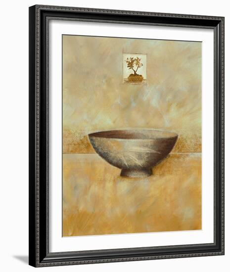 Oriental Bowl I-Linda Wood-Framed Giclee Print