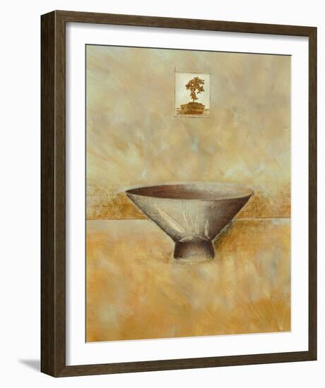 Oriental Bowl II-Linda Wood-Framed Giclee Print