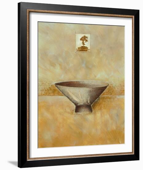 Oriental Bowl II-Linda Wood-Framed Giclee Print