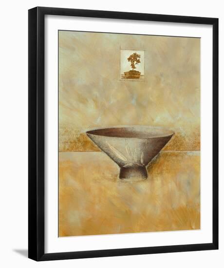 Oriental Bowl II-Linda Wood-Framed Giclee Print