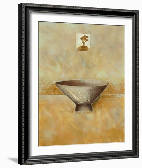 Oriental Bowl II-Linda Wood-Framed Giclee Print