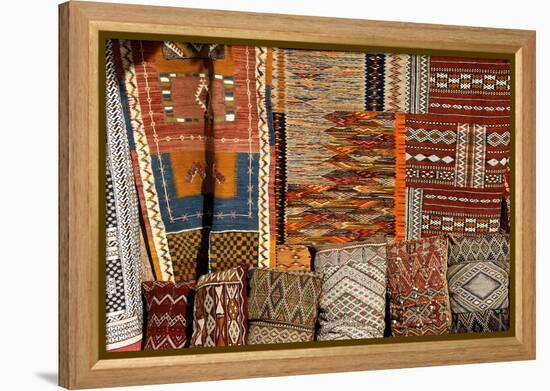 Oriental Carpets for Sale, Medina, , Marrakech, Morocco, North Africa-Guy Thouvenin-Framed Premier Image Canvas