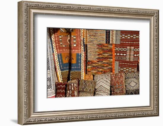 Oriental Carpets for Sale, Medina, , Marrakech, Morocco, North Africa-Guy Thouvenin-Framed Photographic Print