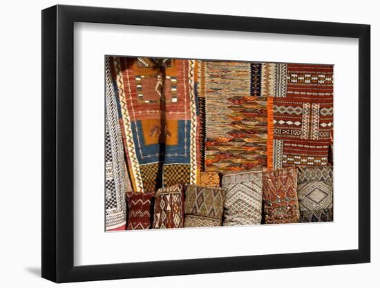 Oriental Carpets for Sale, Medina, , Marrakech, Morocco, North Africa-Guy Thouvenin-Framed Photographic Print