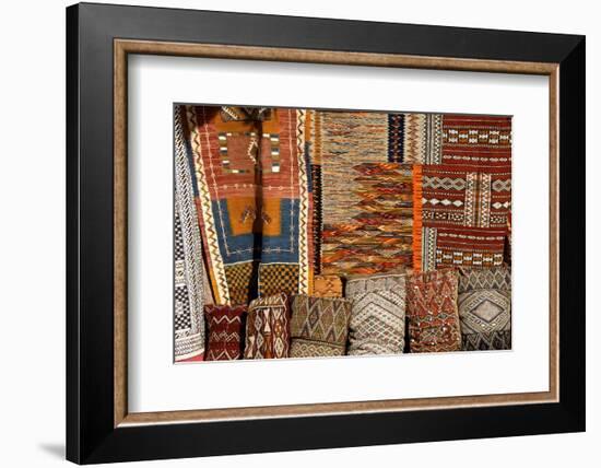 Oriental Carpets for Sale, Medina, , Marrakech, Morocco, North Africa-Guy Thouvenin-Framed Photographic Print