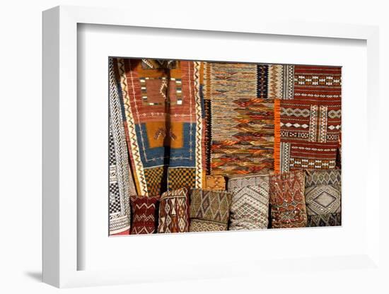 Oriental Carpets for Sale, Medina, , Marrakech, Morocco, North Africa-Guy Thouvenin-Framed Photographic Print