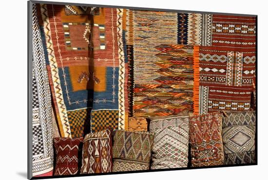 Oriental Carpets for Sale, Medina, , Marrakech, Morocco, North Africa-Guy Thouvenin-Mounted Photographic Print