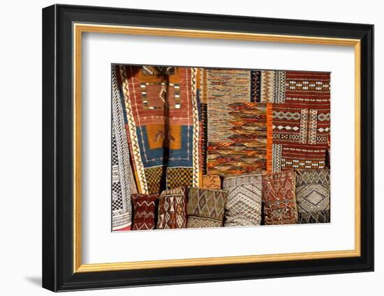 Oriental Carpets for Sale, Medina, , Marrakech, Morocco, North Africa-Guy Thouvenin-Framed Photographic Print