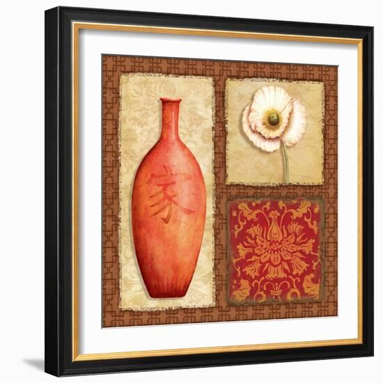 Oriental Collage III-Delphine Corbin-Framed Art Print