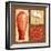 Oriental Collage IV-Delphine Corbin-Framed Art Print